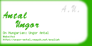 antal ungor business card